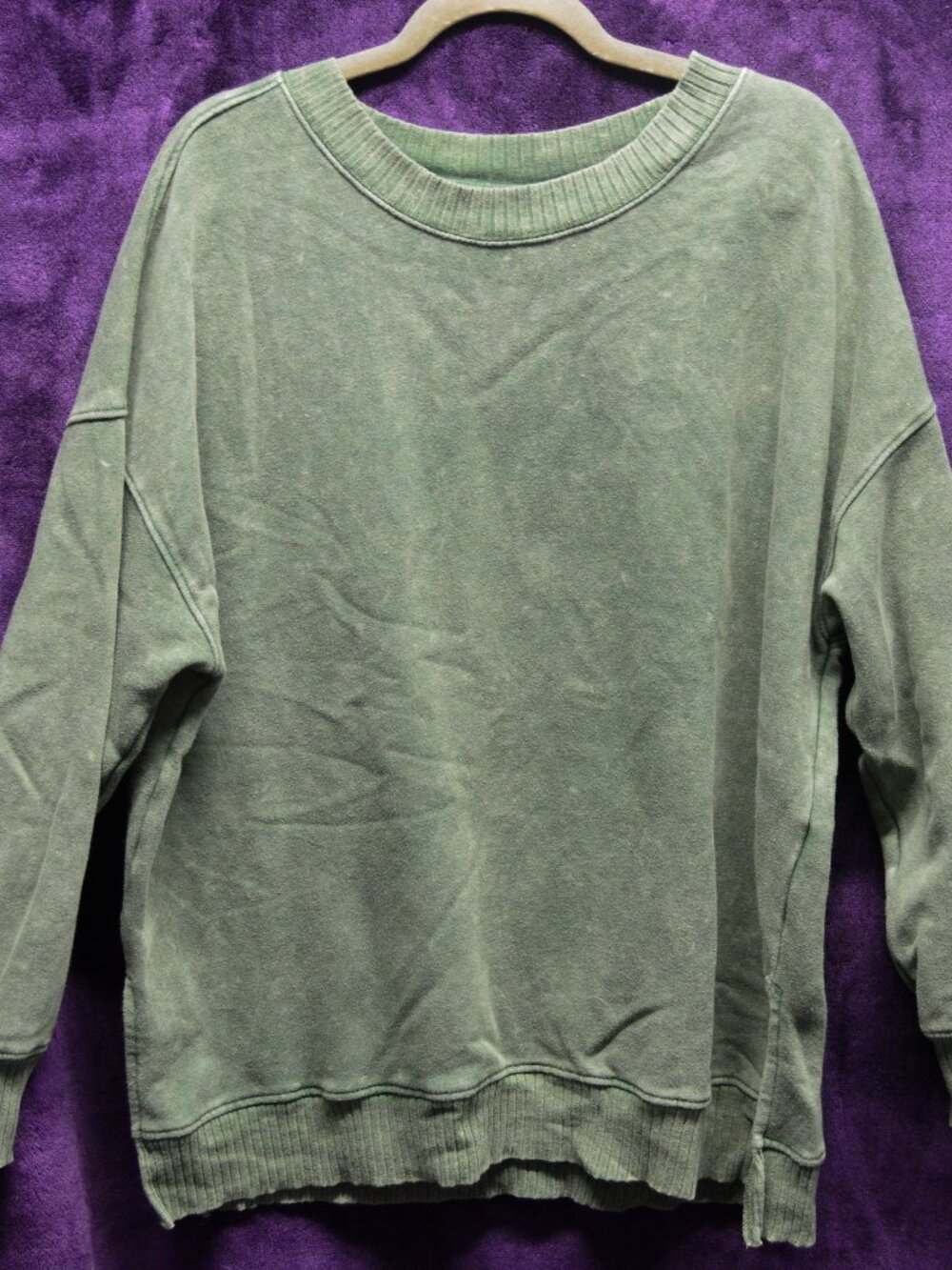 Light Green Baggy Sweat Shirt
